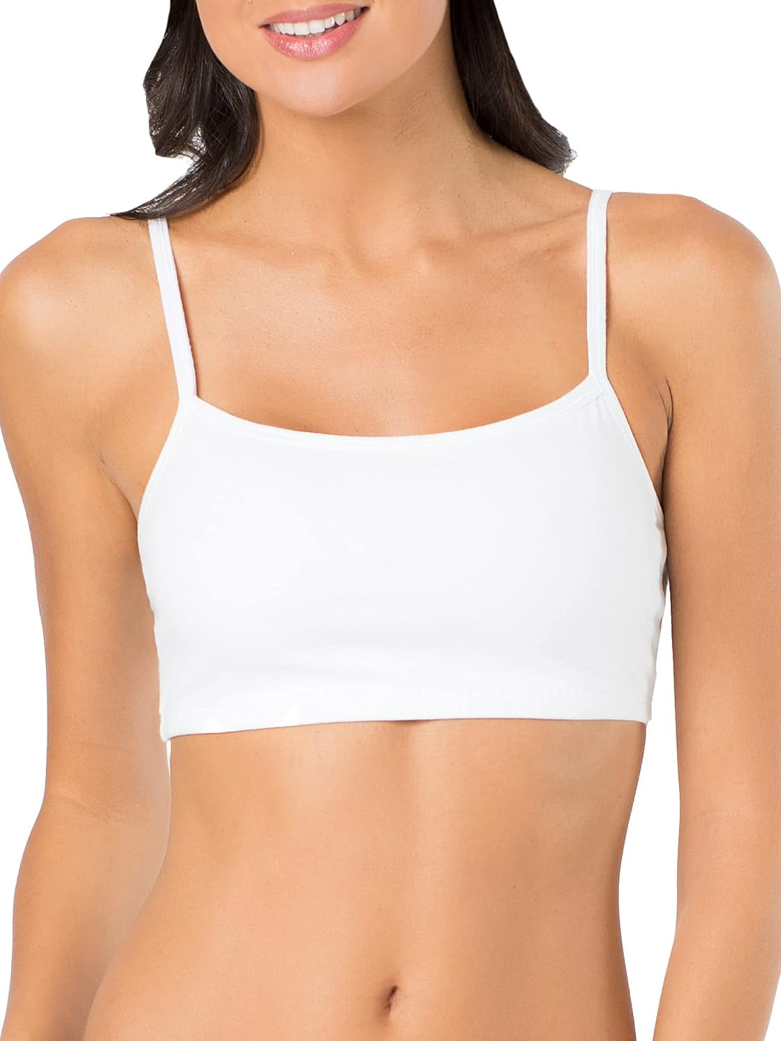 Women'S Spaghetti Strap Cotton Pullover Sports Bra Value Pack